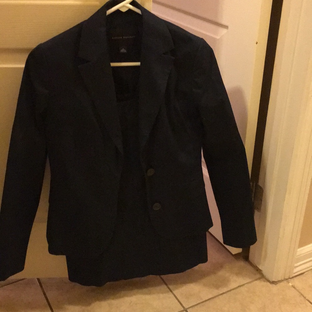 Banana republic navy blue suit-  dressy and pretty